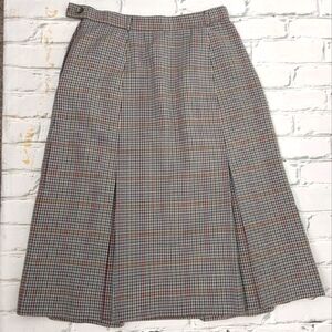 VINTAGE BURBERRYS CHECKERED WOOL SKIRT